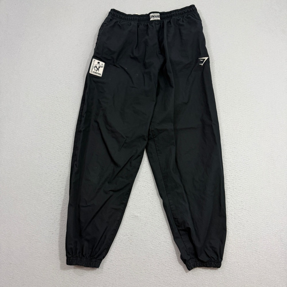 Gymshark Pumper Pant Medium Black Lifting Club Heritage Joggers Ripstop A6A3R